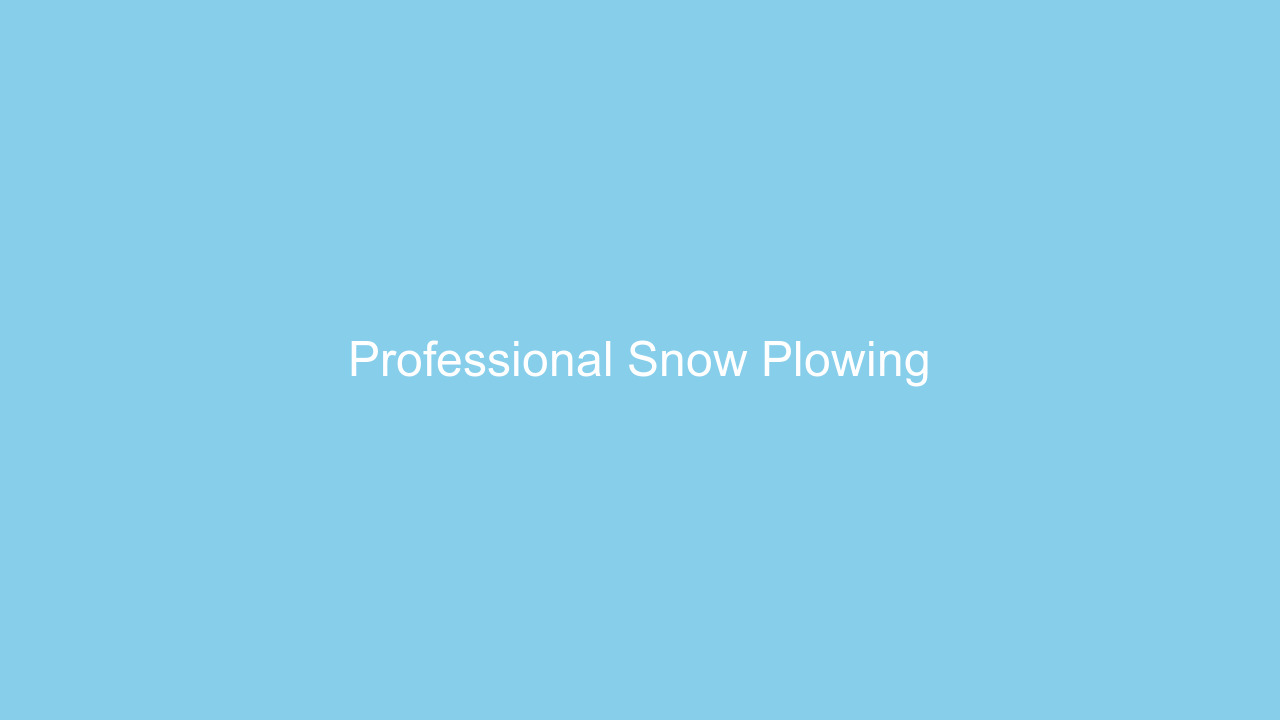 Snow plowing service clearing residential driveway in Natick MA